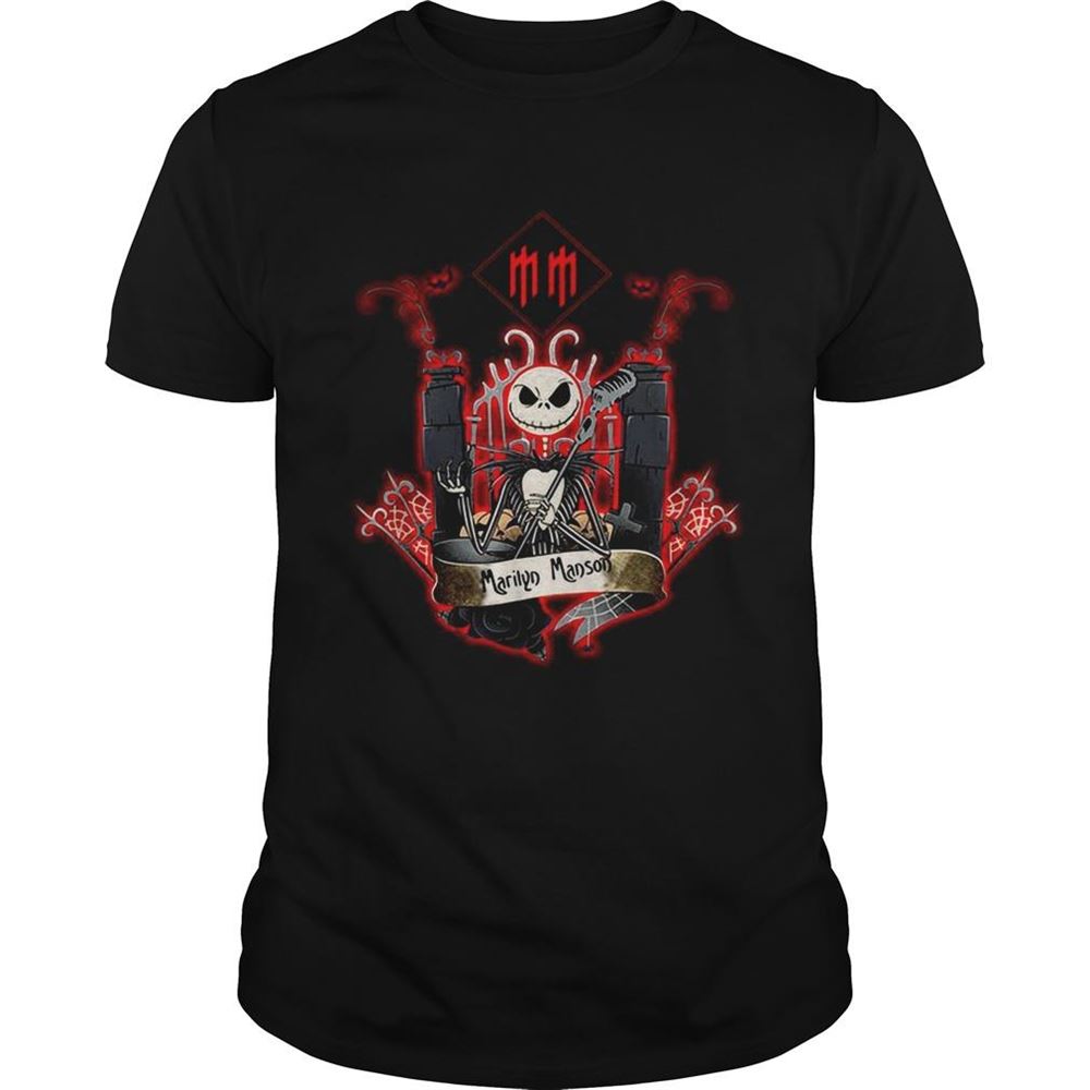 Happy Jack Skellington Marilyn Manson Shirt 