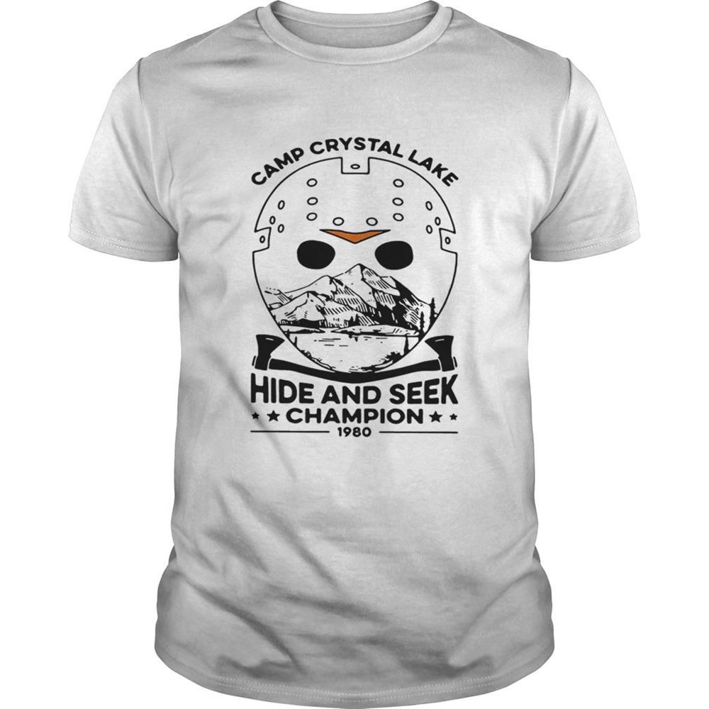 Gifts Jason Voorhees Camp Crystal Lake Hide And Seek Champion 1980 Shirt 