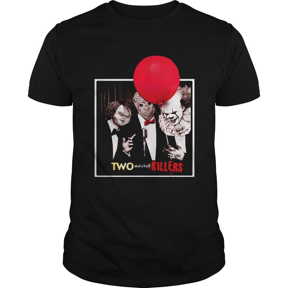 Promotions Jason Voorhees Chucky And Pennywise Two And A Half Killers Shirt 
