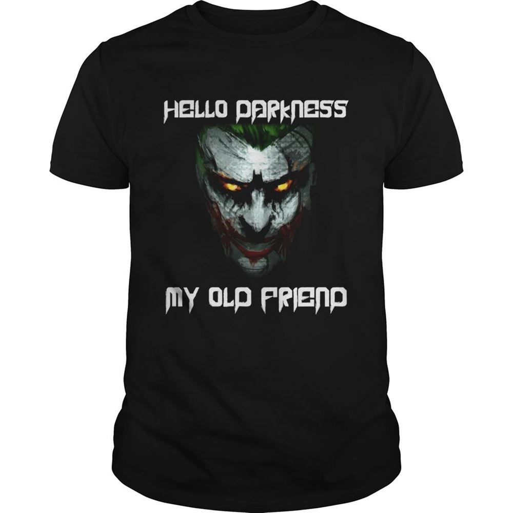 Interesting Joker Hello Darkness My Old Friend Shirt 