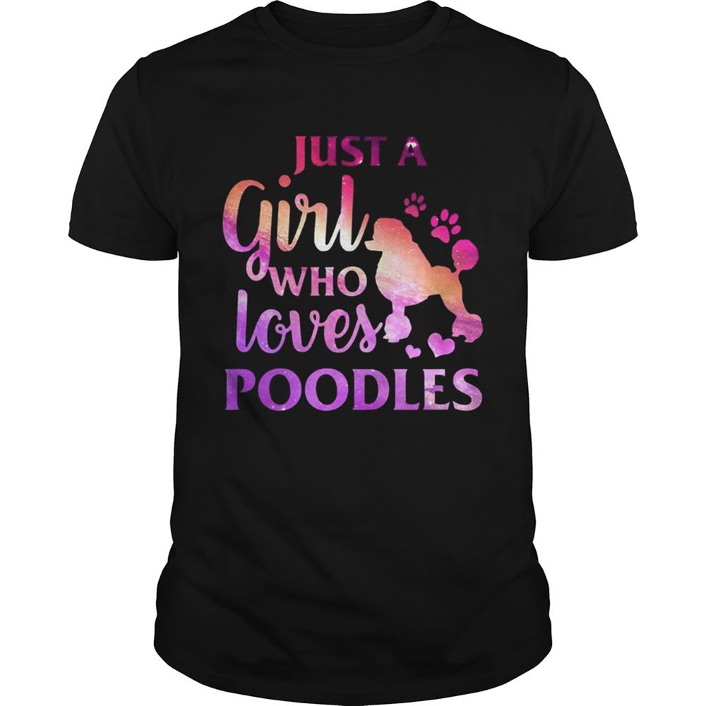 Gifts Just A Girl Who Loves Poodle Colorful Gift Shirt 