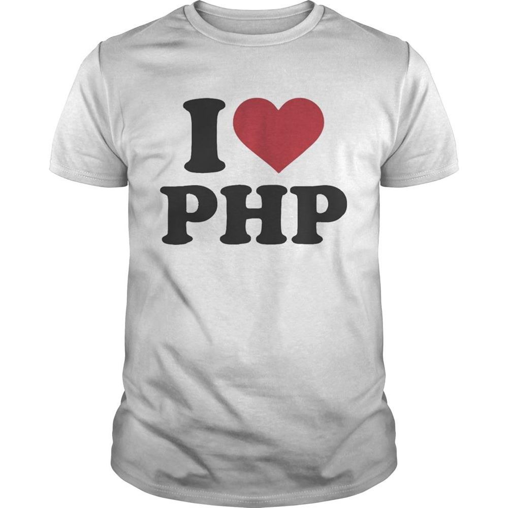 Limited Editon Justin Jackson I Love Php Shirt 