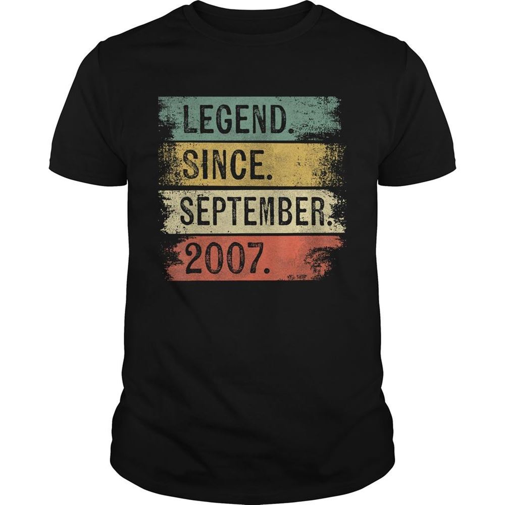 Promotions Legend Since September 2007 12th Birthday Gifts 12 Year Old T-shirt 