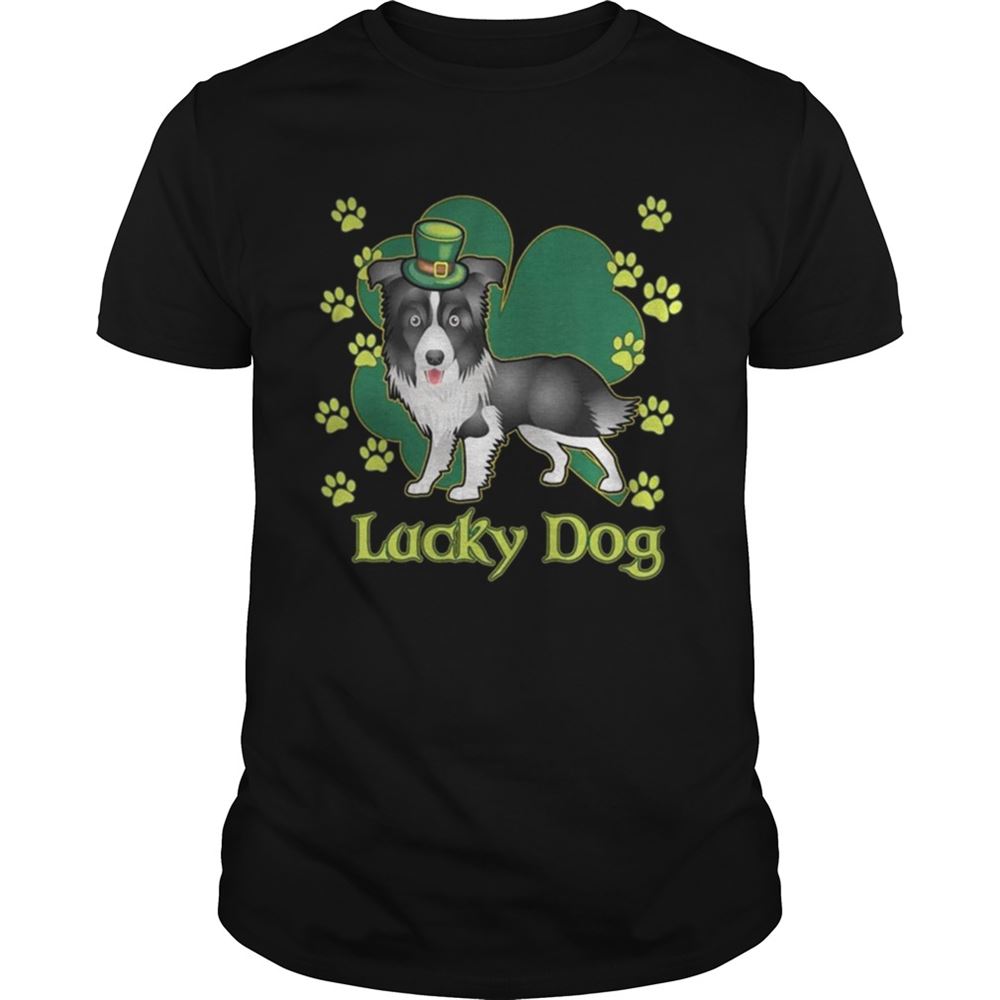 Best Lucky Dog Siberian Husky Shamrock St Patricks Day Shirt 