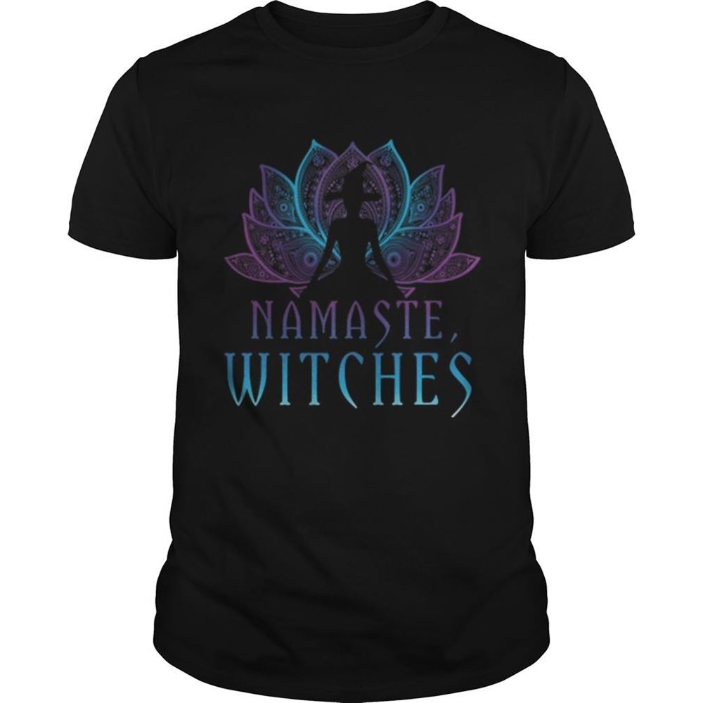 Great Namaste Witches Yoga Lover Halloween Pagan Witch Shirt 