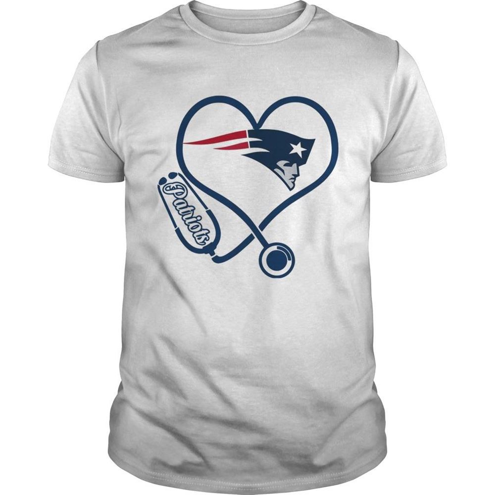 High Quality New England Patriots Nurse Heart Shirt 