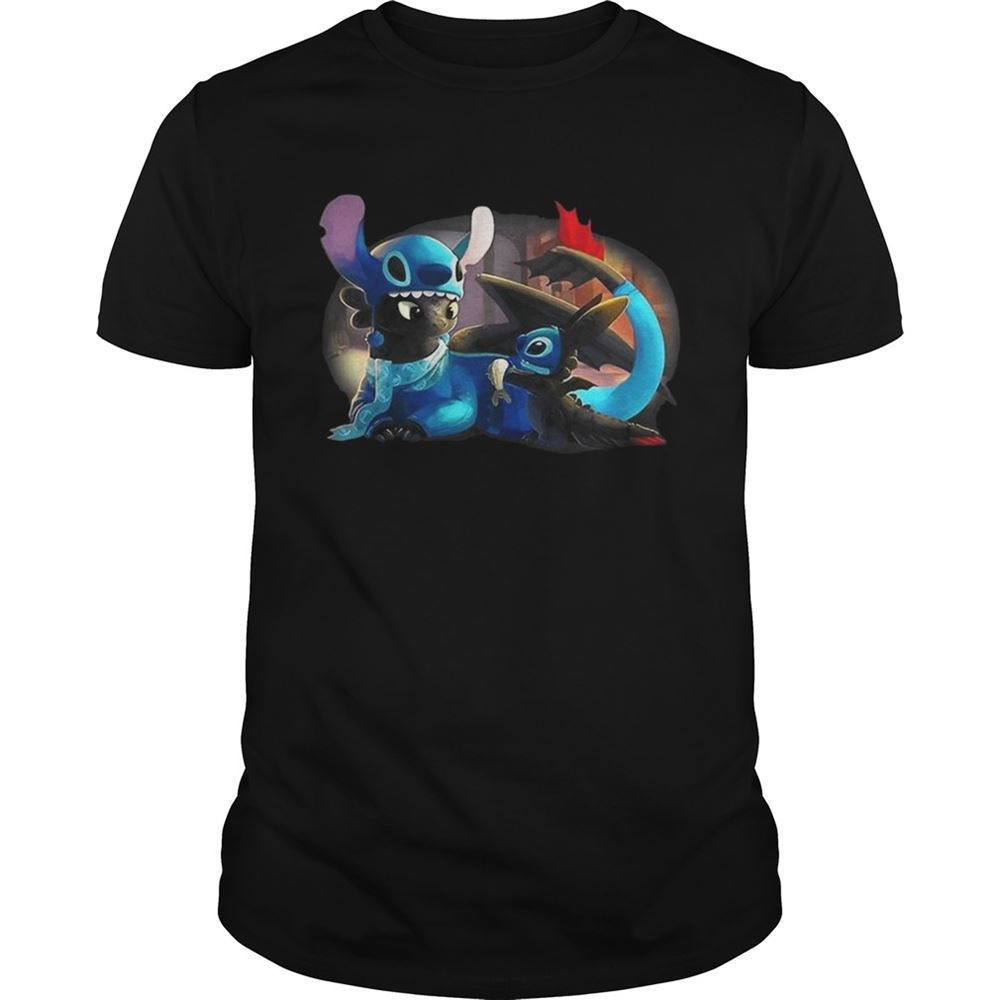 Gifts Night Fury Toothless And Stitch Best Fiend T-shirt 
