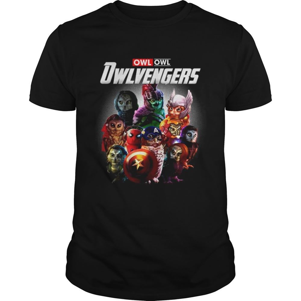Attractive Owl Avengers Owlvengers Marvel Endgame Tshirt 