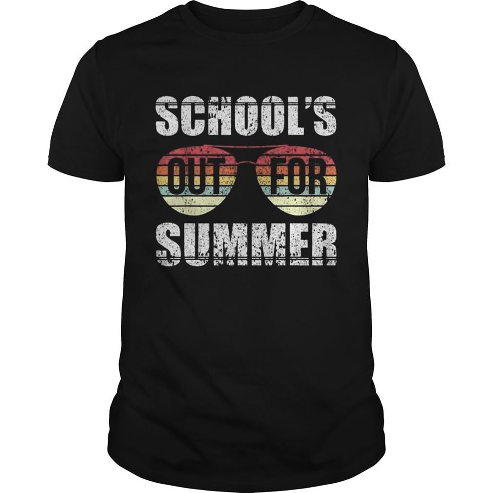 Amazing Retro Last Day Of School Schools Out For Summer Teacher Gift Tshirt 