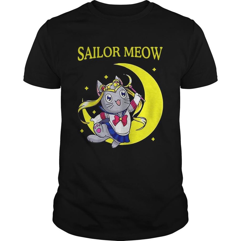 Interesting Sailor Meow Cat Moon Shirt 