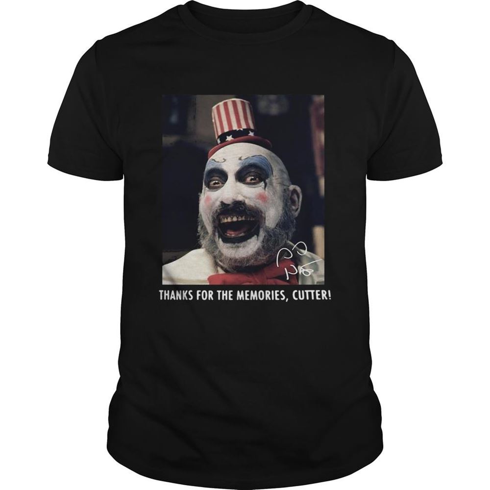 Promotions Sid Haig Thanks For The Memories Cutter Signature Shirt 