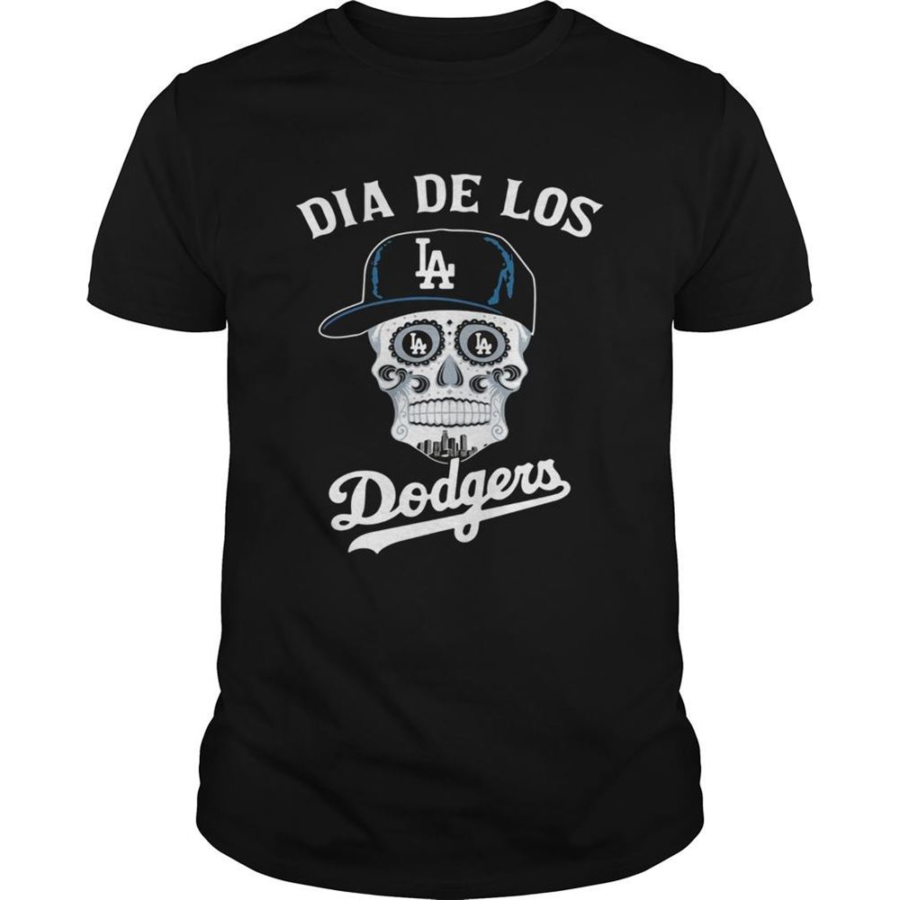 Great Skull Dia De Los Angeles Dodgers Shirt 