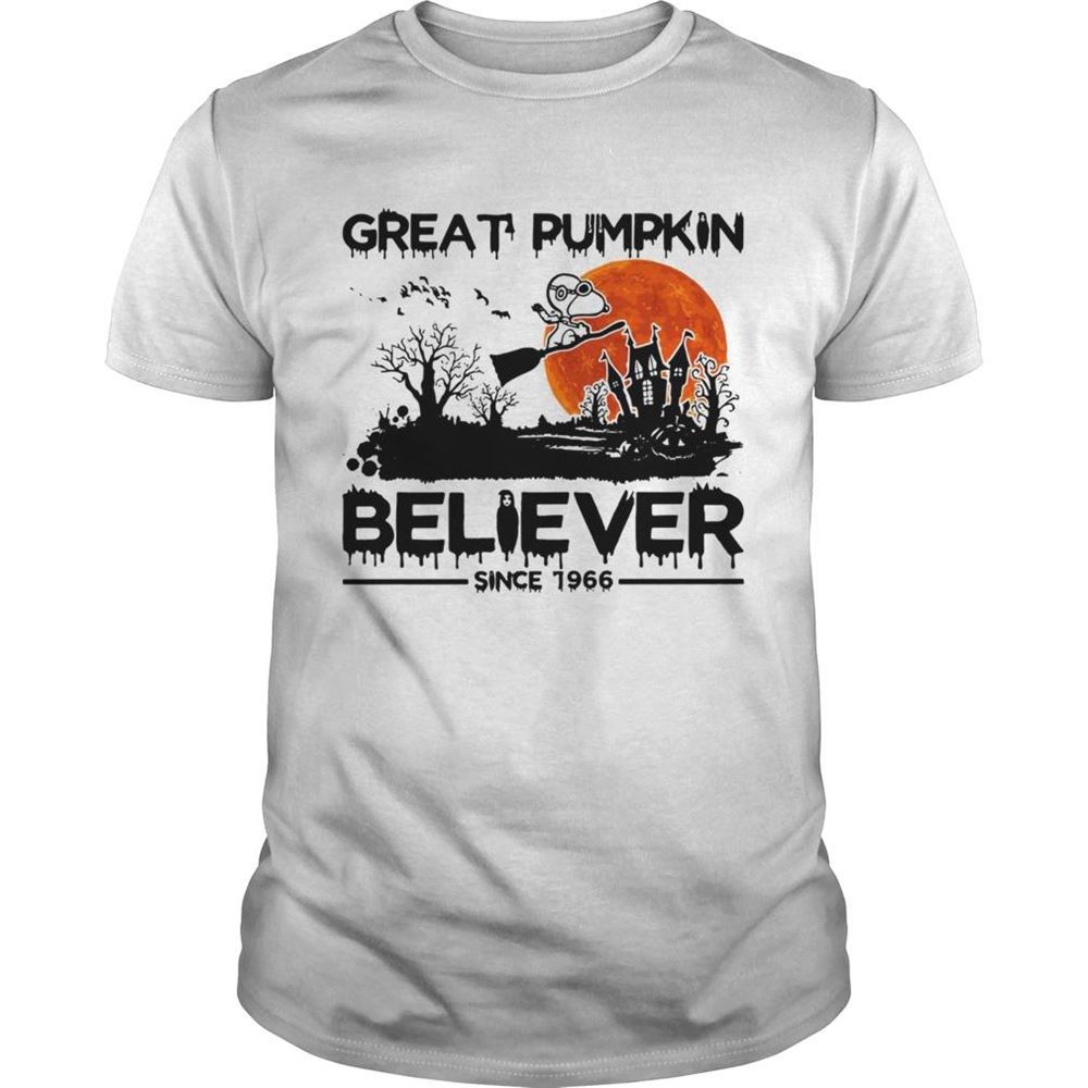 Gifts Snoopy Great Pumpkin Believer Since 1966 Halloween Shirt 
