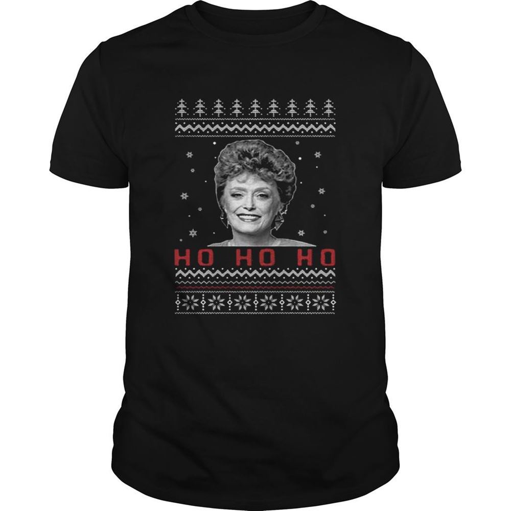 Interesting The Golden Girls Blanche Ho Ho Ho Christmas Shirt 