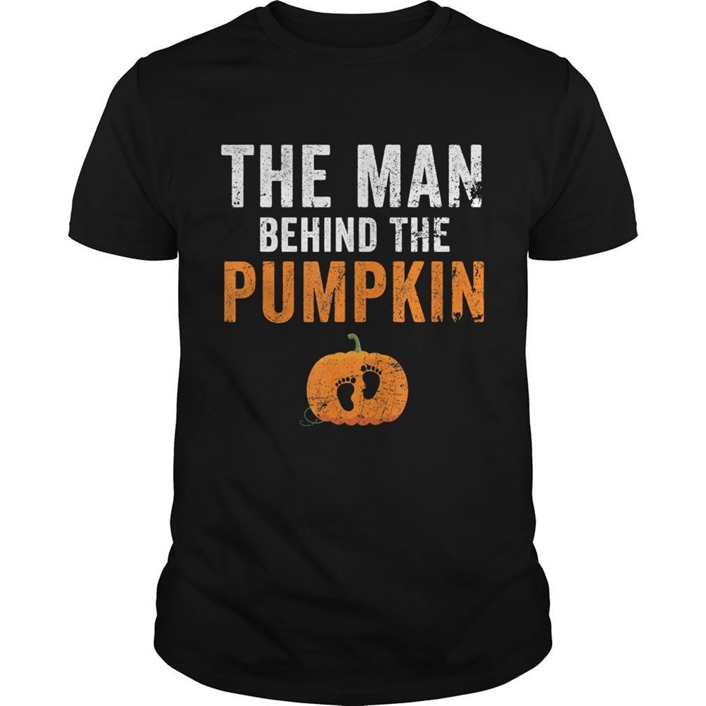 Attractive The Man Behind The Pumpkin Halloween New Dad Shirt 