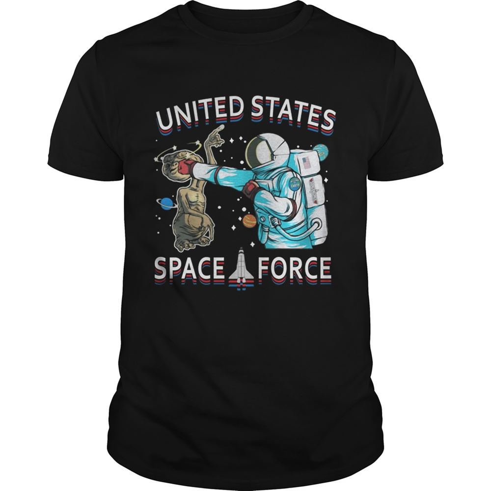 Happy United States Space Force Astronaut Punching Alien Shirt 
