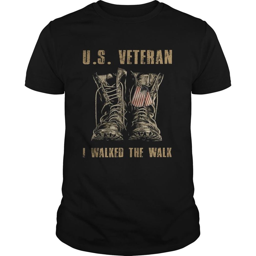 Awesome Us Veteran I Walked The Walk Shirt 