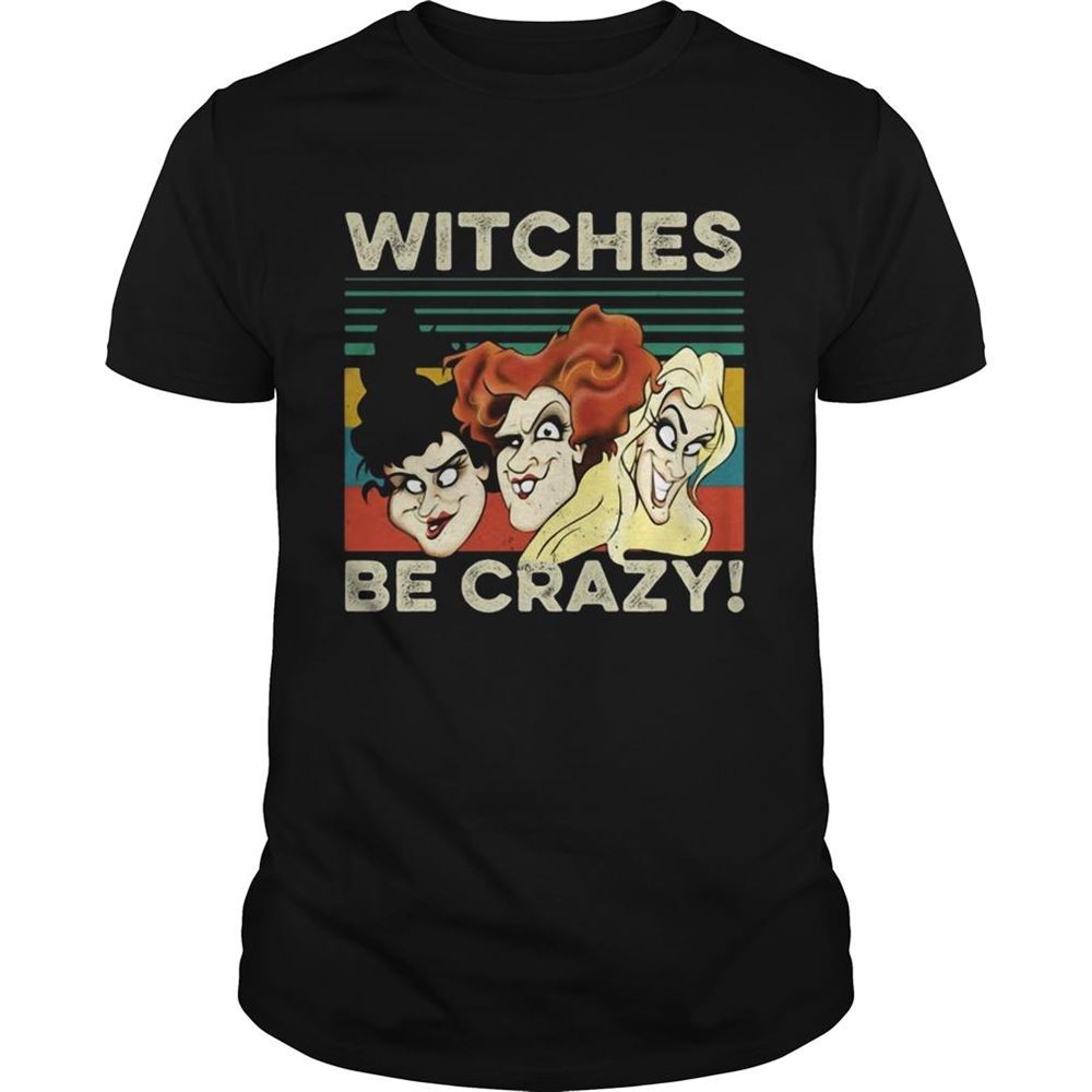 Amazing Vintage Retro Hocus Pocus Witches Be Crazy Shirt 