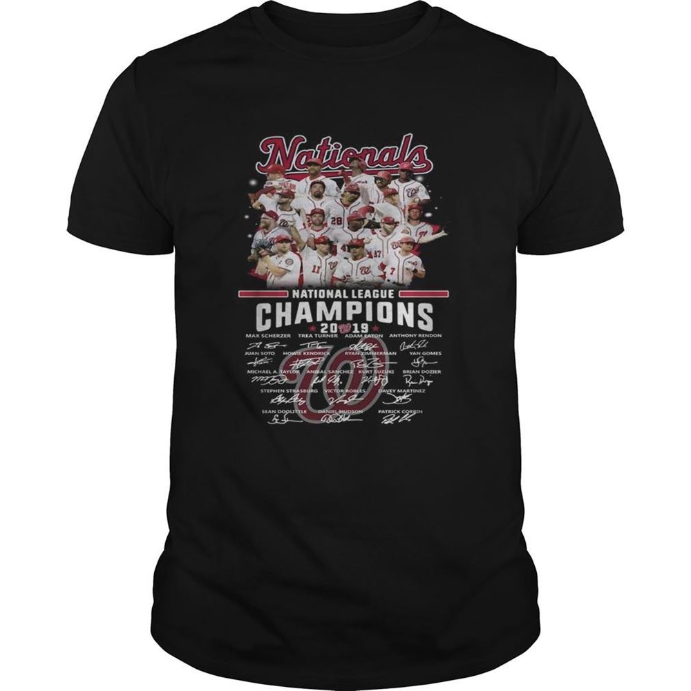 Limited Editon Washington Nationals League Champions 2019 Signature Shirt 