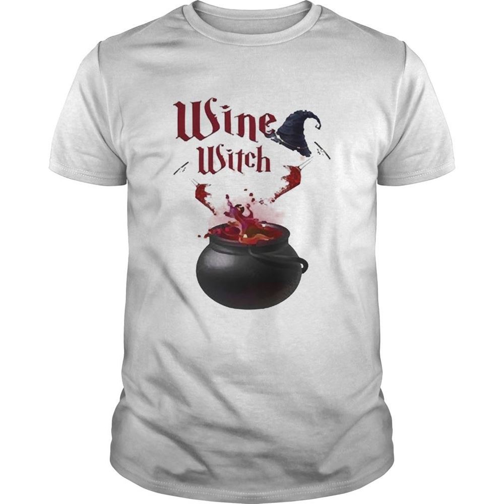 Great Wine Witch Halloween Shirt 