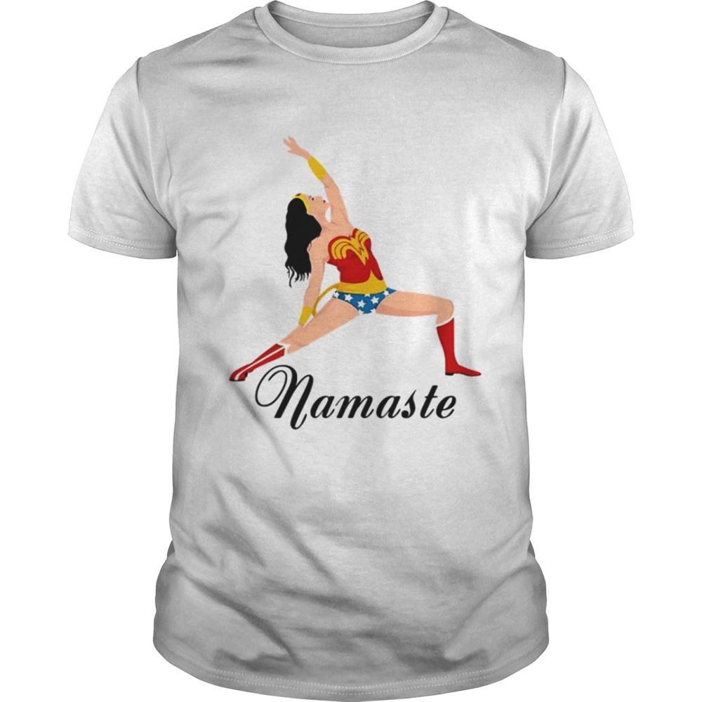 Interesting Wonder Woman Doing Yoga Namaste Shirt 