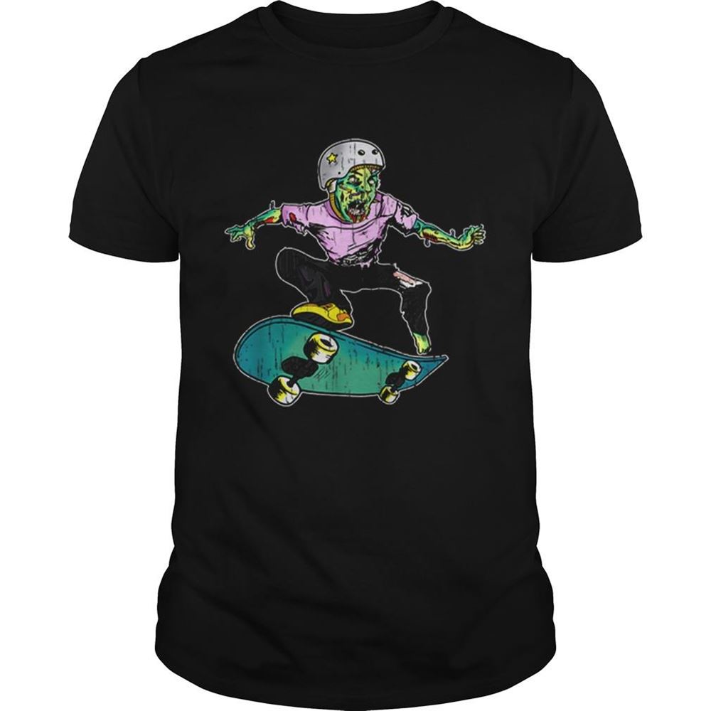 Special Zombie Teen Halloween Skateboarder Costume Kids Gift Shirt 