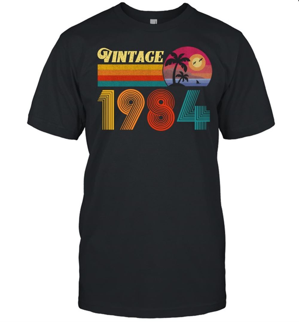 Limited Editon 37th Birthday 37 Years Old Retro Vintage 1984 Shirt 