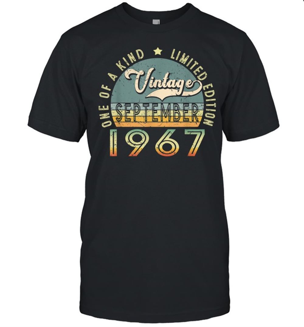 Attractive 54 Years Old Vintage September 1967 54th Birthday Shirt 