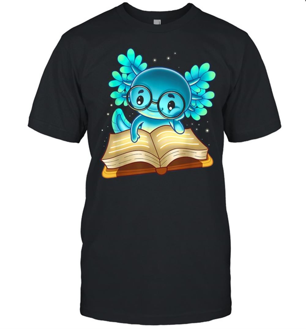 Limited Editon Axolotl Read Book Ambystoma Mexicanum Mexican Walking Fish Shirt 