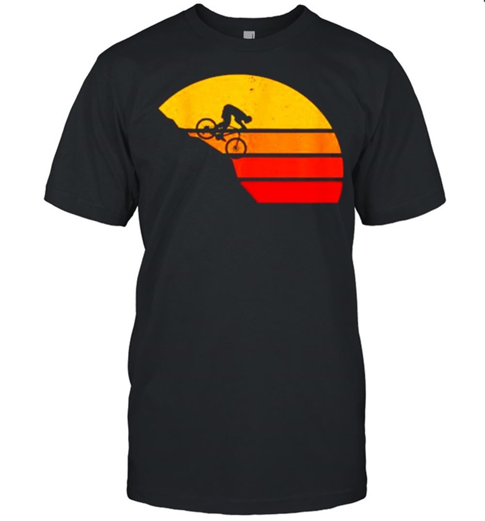 Special Best Cycling Ideas Mountain Biking Dad Vintage Sunset T-shirt 