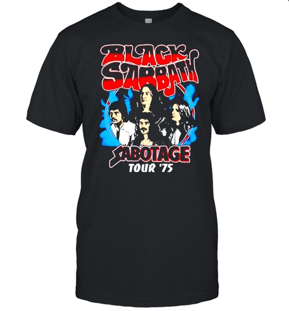 Limited Editon Black Sabbath Sabotage 75 Tour Shirt 