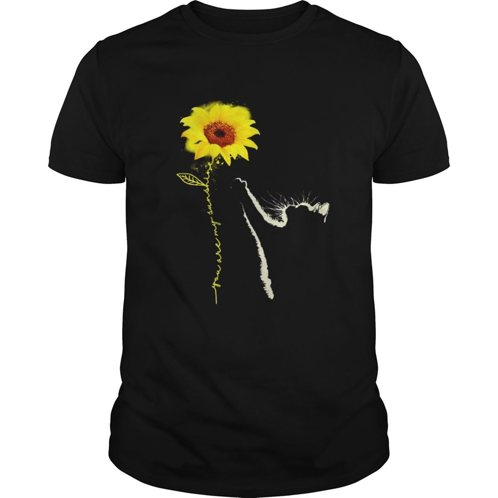 Great Cat You Are My Sunshine Sunflower Shirt 