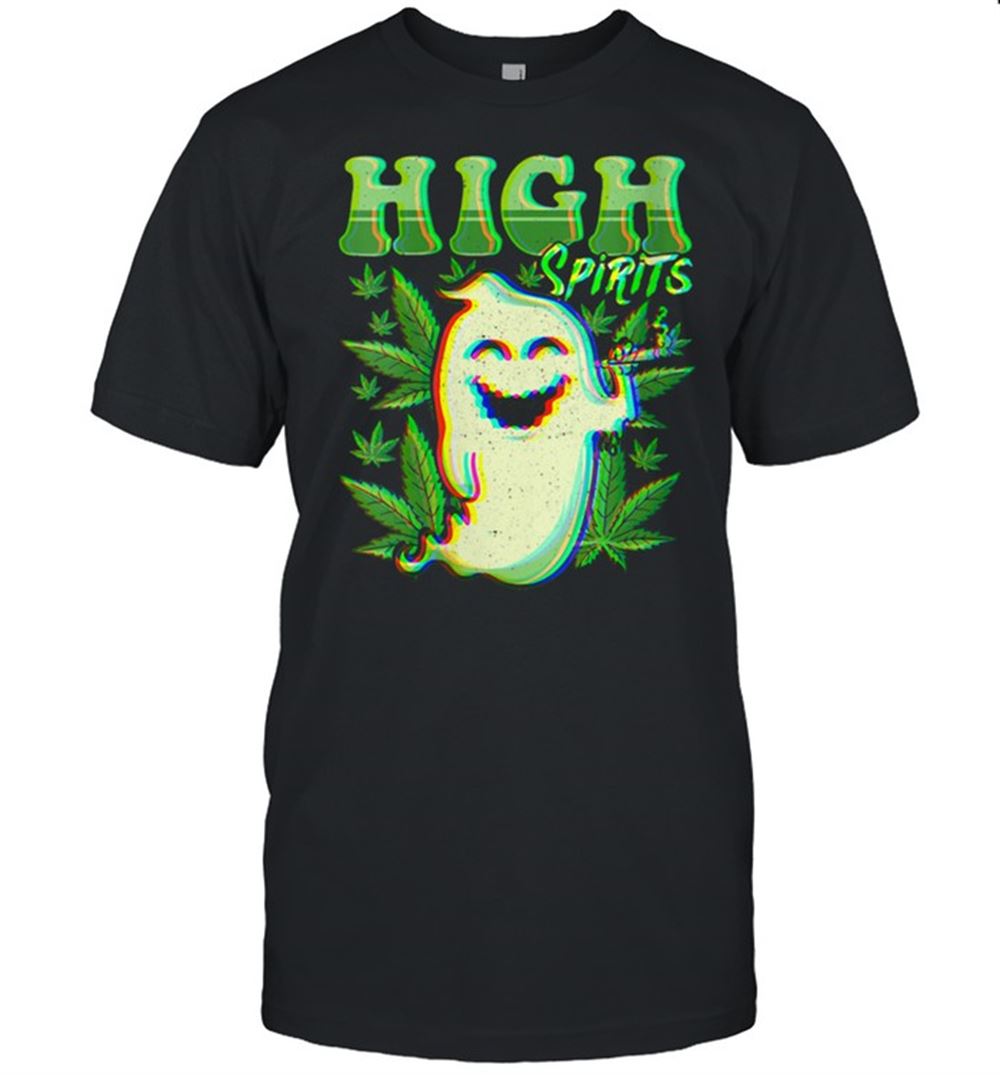 Limited Editon High Spirits Halloween Ghost Weed Shirt 