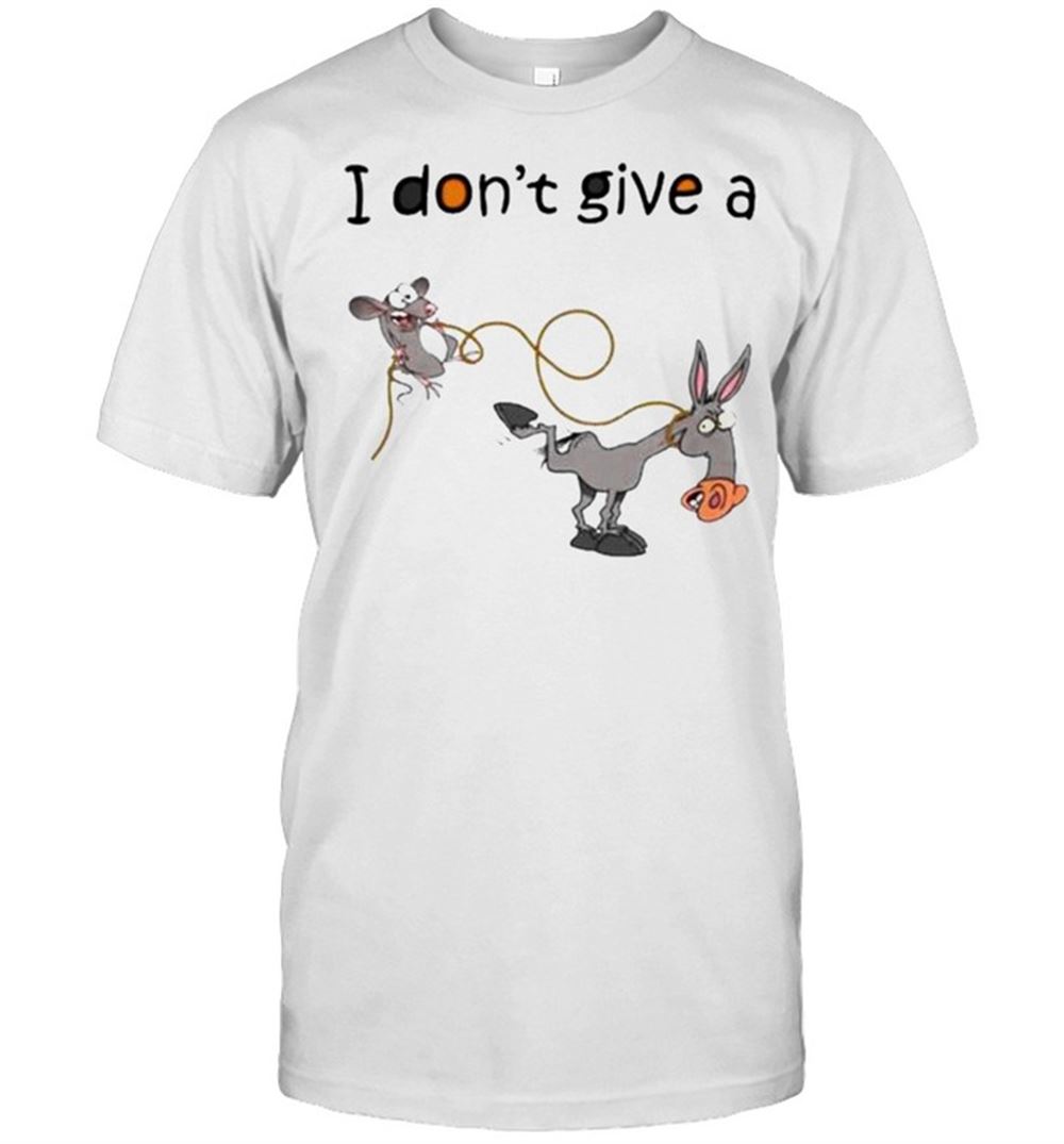 Gifts I Dont Give A Mouse Walking A Donkey Shirt 
