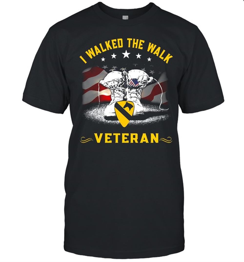 Interesting I Walked The Walk Veteran T-shirt 