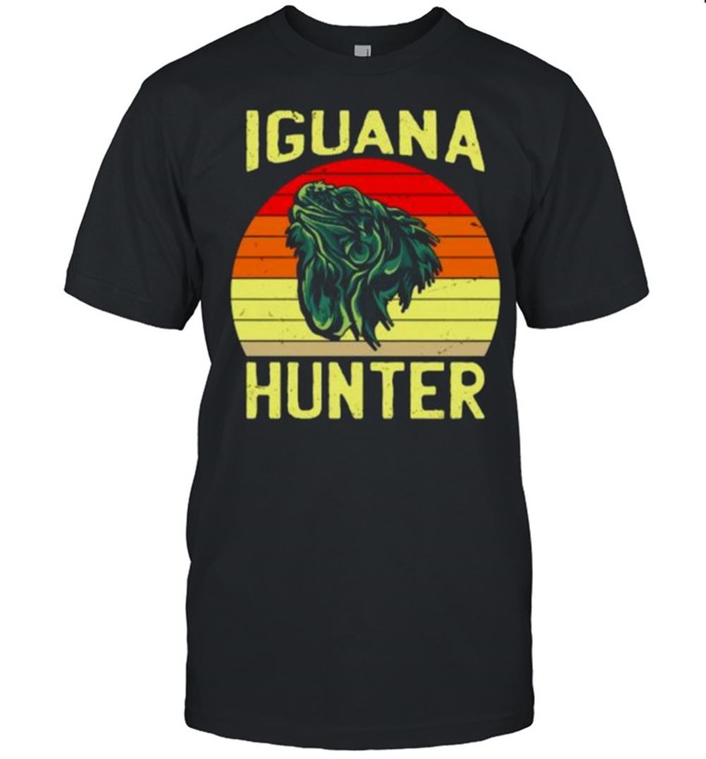 Amazing Iguana Hunter For Boys Iguanas Iguana Lizard Vintage T-shirt 