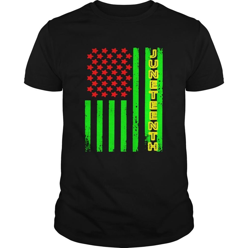 Interesting Juneteenth America Flag Shirt 