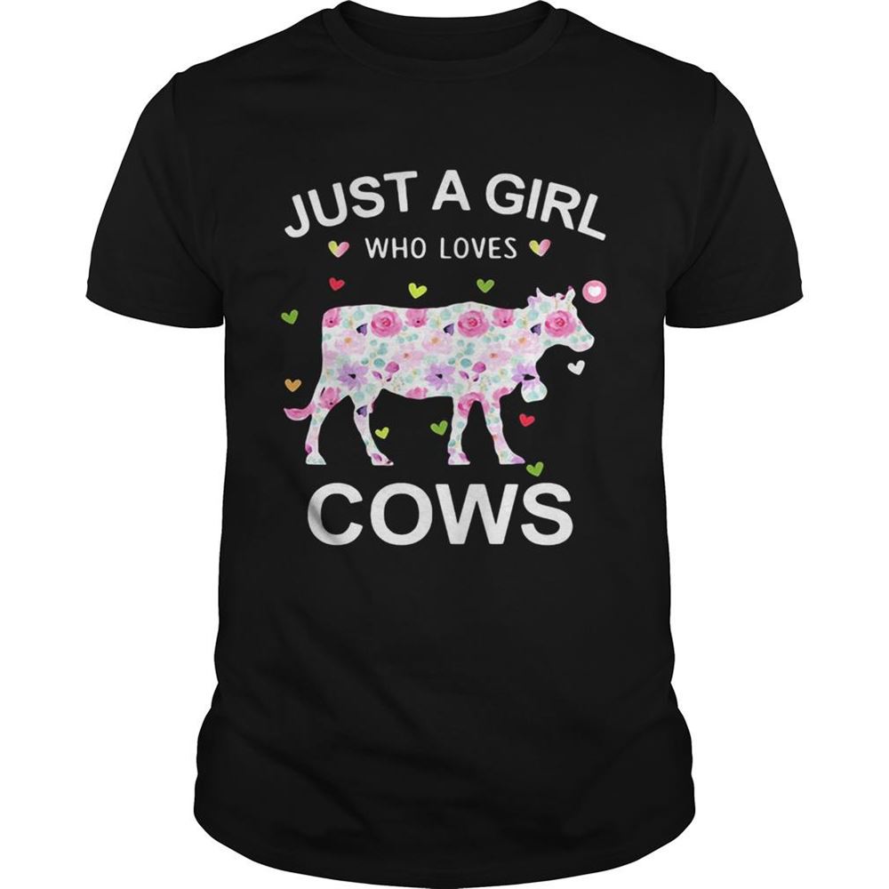 High Quality Just A Girl Who Loves Cows Rose Shirt 