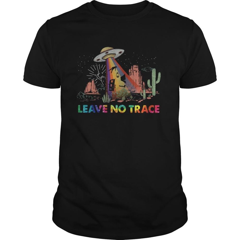 Gifts Leave No Trace Camping Ufo Shirt 