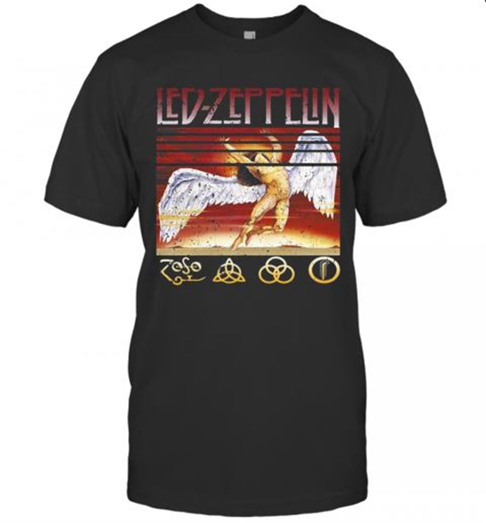 Gifts Led Zeppelin Swan Song Vintage Retro T-shirt 