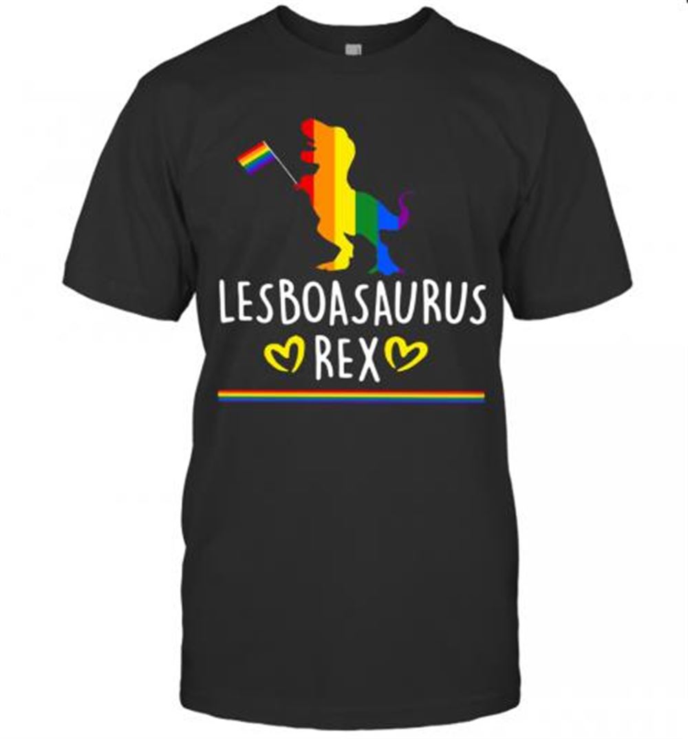 Amazing Lgbt T Rex Dinosaur Lesboasaurus Rex T-shirt 