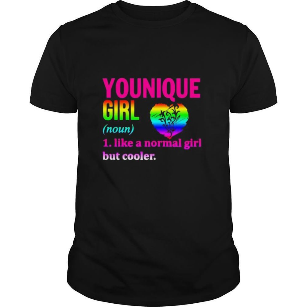 Amazing Lgbt Younique Girl Like A Normal Girl But Cooler Heart Shirt 