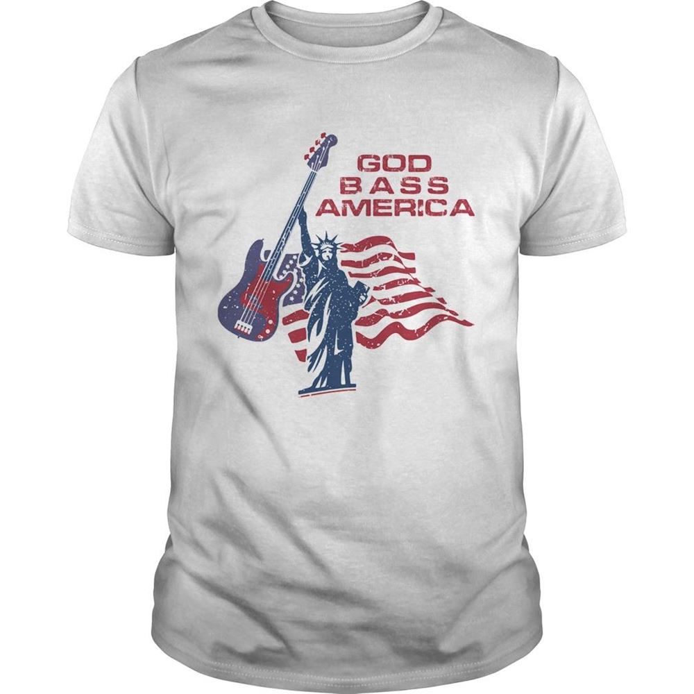 Amazing Liberty Enlightening The World God Bass America Flag Independence Day Shirt 