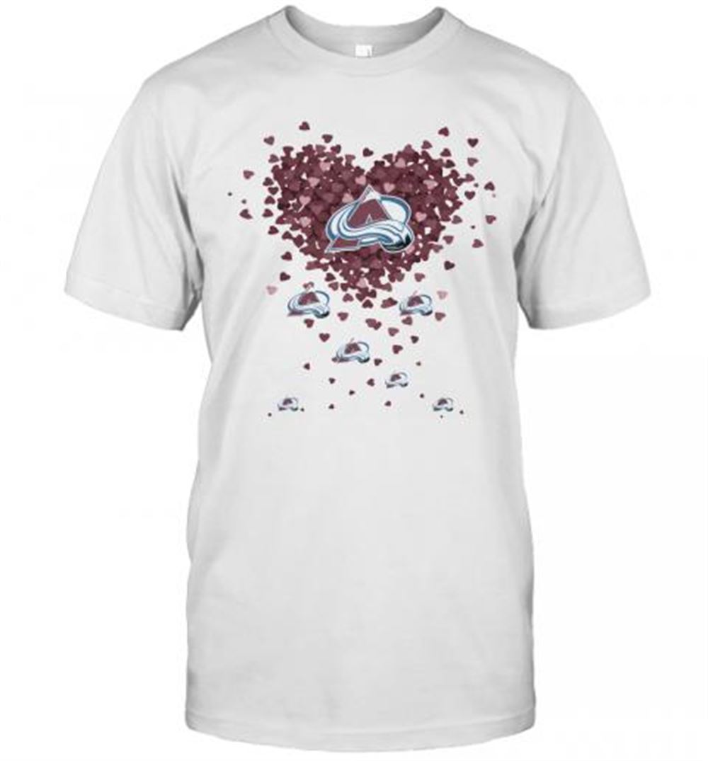 Limited Editon Love Colorado Avalanche Hearts T-shirt 