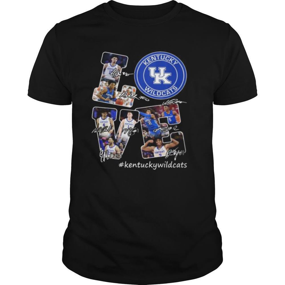 Special Love Kentucky Wildcats Players Signatures Shirt 