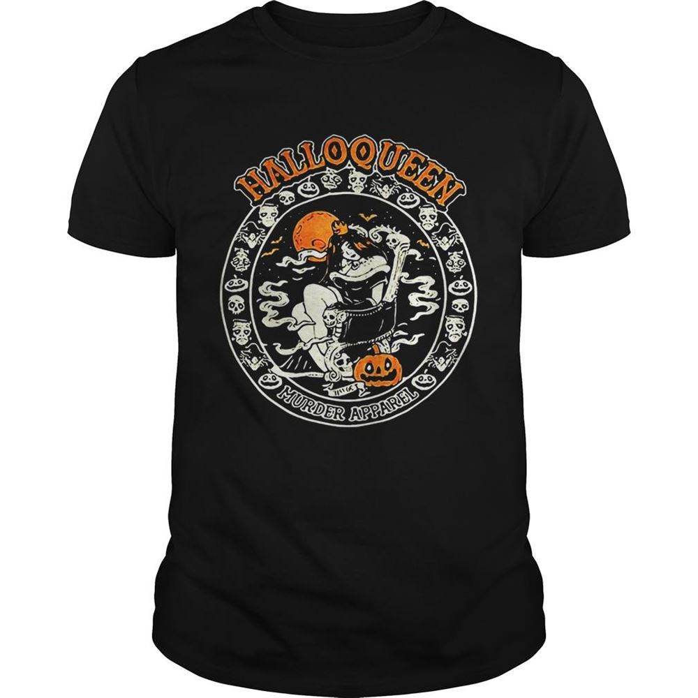 Amazing Murder Apparel Skeleton Pumpkin Halloween Shirt 