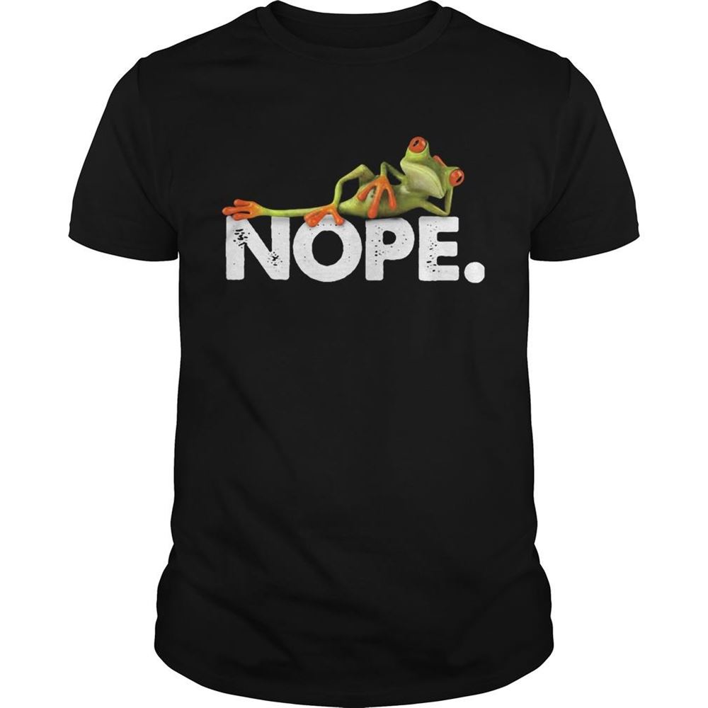 Interesting Nope Green Frog Lie Shirt 