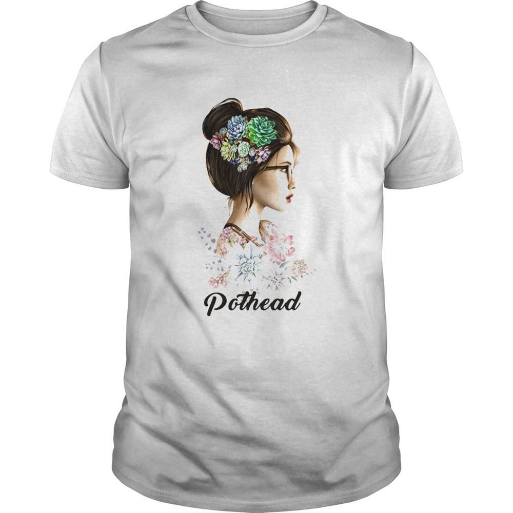 Interesting Pothead Girl Flower Shirt 