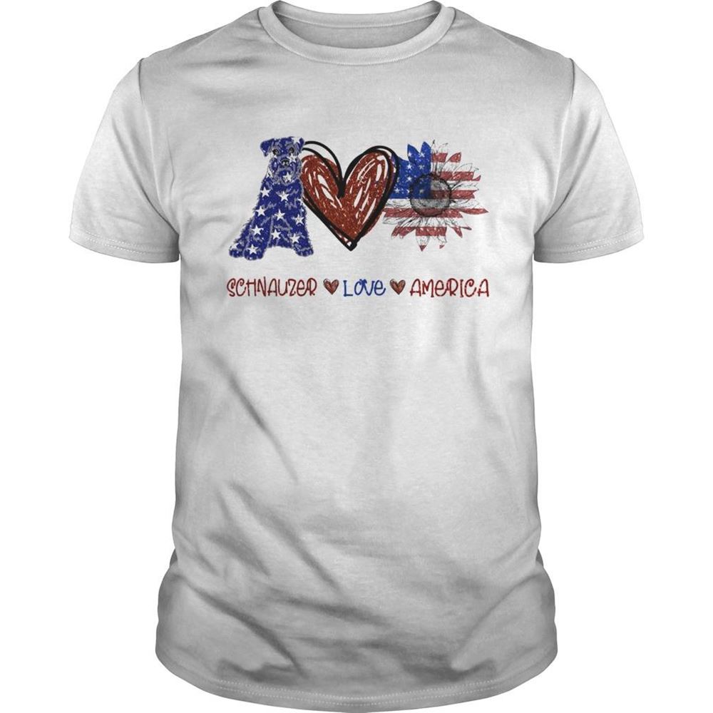 Interesting Schnauzer Love America 4th Of July Independence Day Shirt 