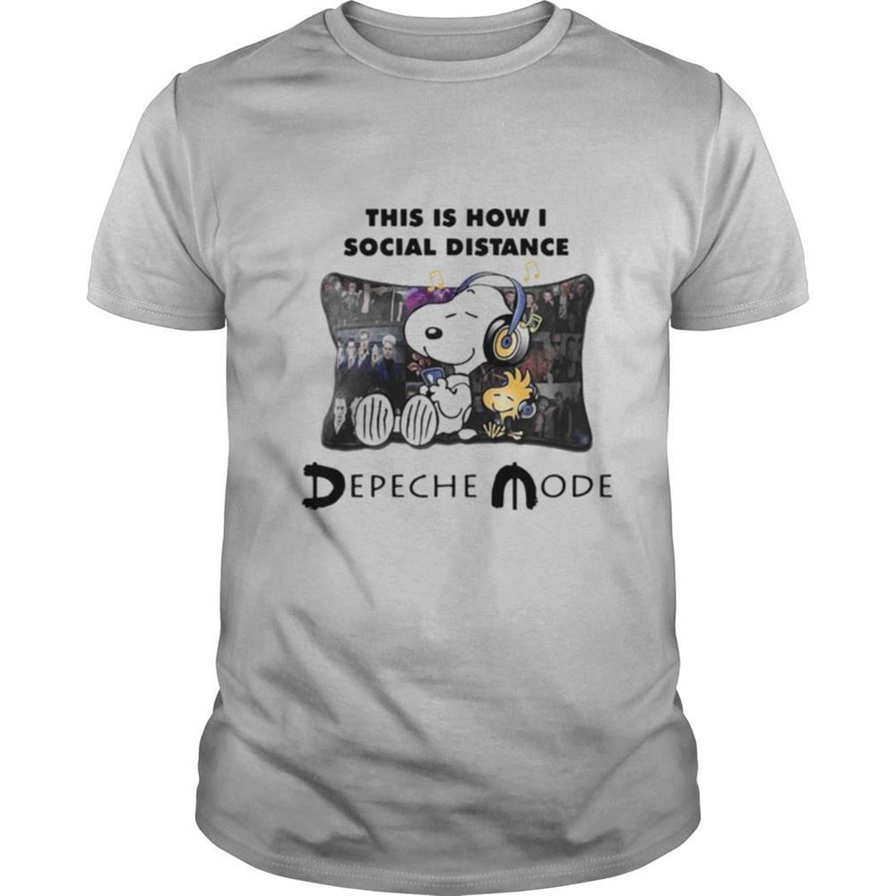 Great Snoopy This Is How I Social Distance Depeche Mode Shirt 